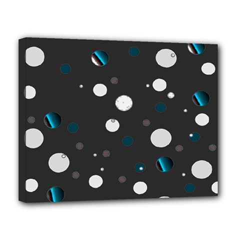 Decorative Dots Pattern Canvas 14  X 11  by ValentinaDesign