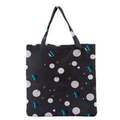 Decorative Dots Pattern Grocery Tote Bag by ValentinaDesign