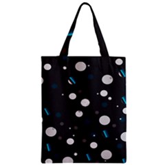 Decorative Dots Pattern Zipper Classic Tote Bag by ValentinaDesign