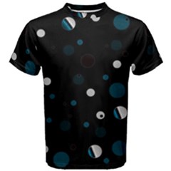 Decorative Dots Pattern Men s Cotton Tee by ValentinaDesign