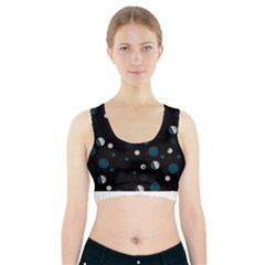 Decorative Dots Pattern Sports Bra With Pocket