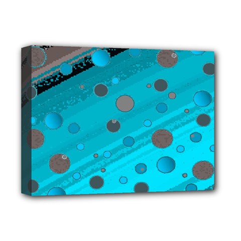 Decorative Dots Pattern Deluxe Canvas 16  X 12  