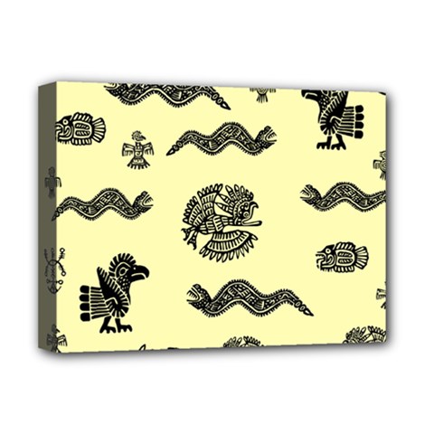 Aztecs Pattern Deluxe Canvas 16  X 12  