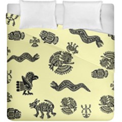 Aztecs Pattern Duvet Cover Double Side (king Size) by ValentinaDesign