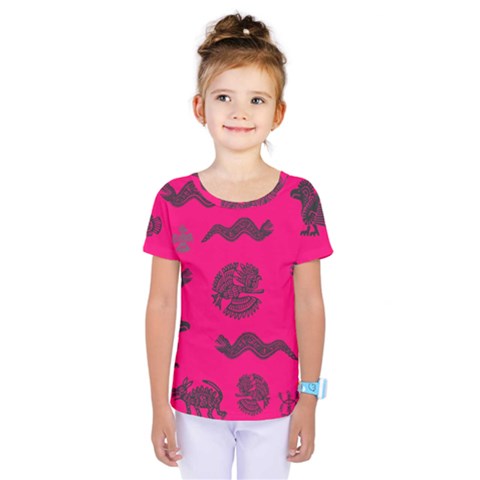 Aztecs Pattern Kids  One Piece Tee by ValentinaDesign