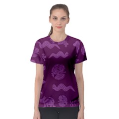 Aztecs Pattern Women s Sport Mesh Tee