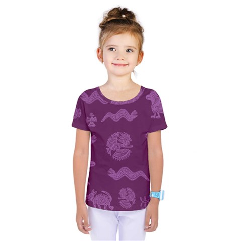 Aztecs Pattern Kids  One Piece Tee by ValentinaDesign