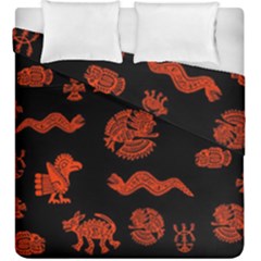 Aztecs Pattern Duvet Cover Double Side (king Size) by ValentinaDesign