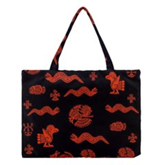 Aztecs Pattern Medium Tote Bag by ValentinaDesign