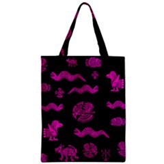 Aztecs Pattern Zipper Classic Tote Bag by ValentinaDesign