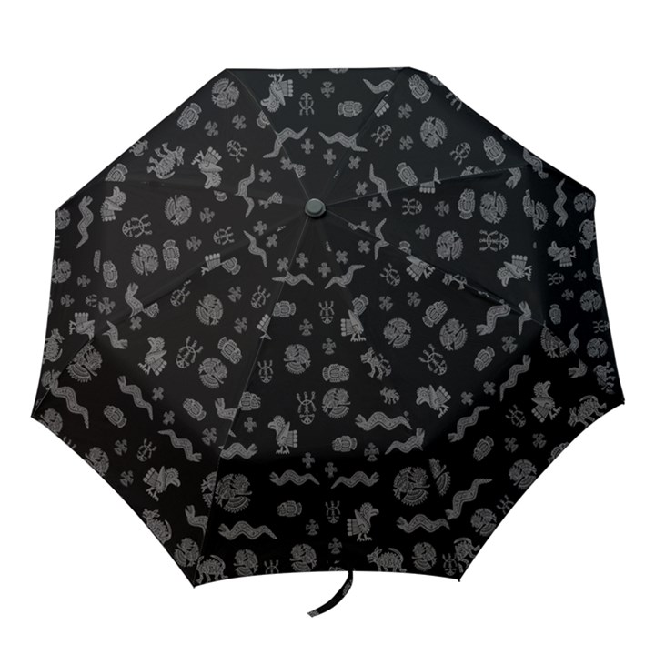 Aztecs pattern Folding Umbrellas