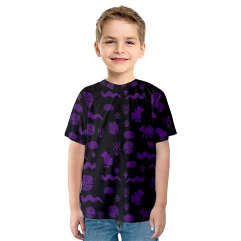 Aztecs Pattern Kids  Sport Mesh Tee by ValentinaDesign