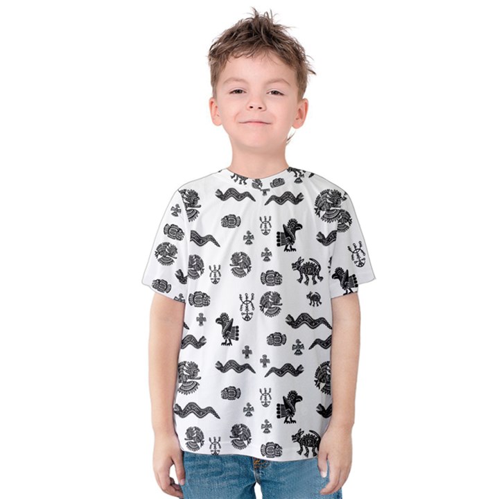 Aztecs pattern Kids  Cotton Tee