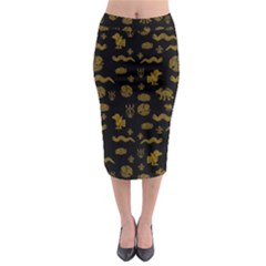 Aztecs Pattern Midi Pencil Skirt by ValentinaDesign