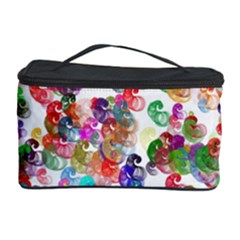 Colorful Spirals On A White Background             Cosmetic Storage Case