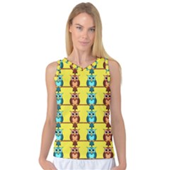 Owls Pattern            Women s Basketball Tank Top by LalyLauraFLM