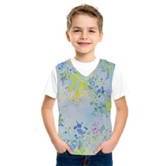 Watercolors Splashes                  Kids  Basketball Tank Top