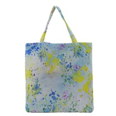 Watercolors Splashes              Grocery Tote Bag by LalyLauraFLM