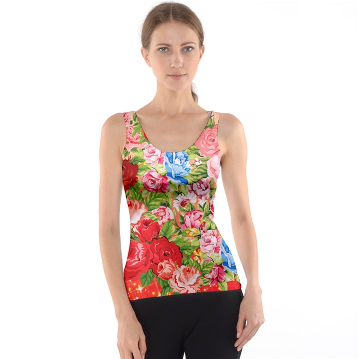 Beautiful Roses Collage Tank Top