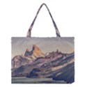 Fitz Roy And Poincenot Mountains Lake View   Patagonia Medium Tote Bag View1