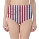 Distressed Flag High-Waist Bikini Bottoms View1