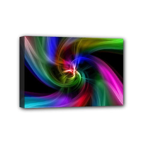 Abstract Art Color Design Lines Mini Canvas 6  X 4 