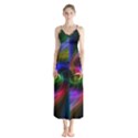 Abstract Art Color Design Lines Chiffon Maxi Dress View1