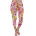 Pretty Painted Pattern Pastel Capri Winter Leggings  View1