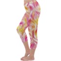 Pretty Painted Pattern Pastel Capri Winter Leggings  View2