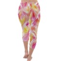 Pretty Painted Pattern Pastel Capri Winter Leggings  View4