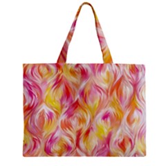 Pretty Painted Pattern Pastel Zipper Mini Tote Bag by Nexatart