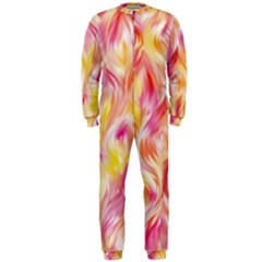 Pretty Painted Pattern Pastel Onepiece Jumpsuit (men)  by Nexatart