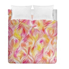 Pretty Painted Pattern Pastel Duvet Cover Double Side (full/ Double Size) by Nexatart