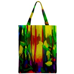 Abstract Vibrant Colour Botany Zipper Classic Tote Bag by Nexatart