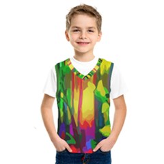 Abstract Vibrant Colour Botany Kids  Sportswear