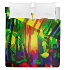 Abstract Vibrant Colour Botany Duvet Cover Double Side (queen Size) by Nexatart