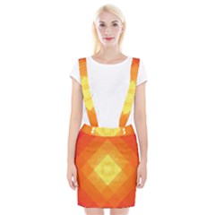 Pattern Retired Background Orange Braces Suspender Skirt by Nexatart