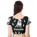 Frenchie Short Sleeve Crop Top (Tight Fit) View2