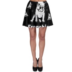 Frenchie Skater Skirt by Valentinaart