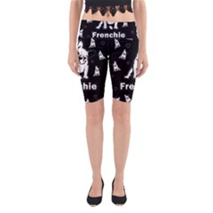 Frenchie Yoga Cropped Leggings by Valentinaart