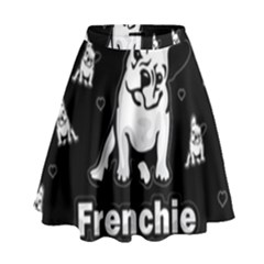 Frenchie High Waist Skirt by Valentinaart