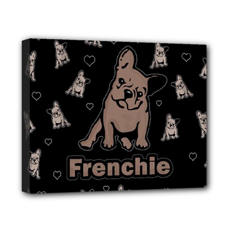 French Bulldog Canvas 10  X 8  by Valentinaart