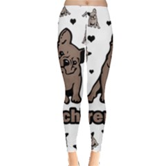 French Bulldog Leggings  by Valentinaart