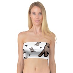 French Bulldog Bandeau Top by Valentinaart