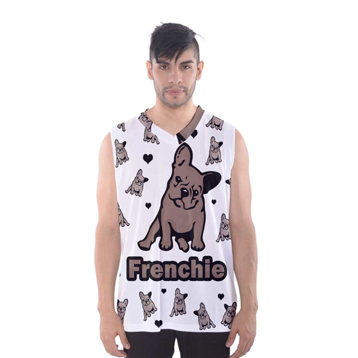 French bulldog Men s Basketball Tank Top