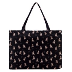 French Bulldog Medium Zipper Tote Bag by Valentinaart