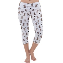 French Bulldog Capri Yoga Leggings by Valentinaart