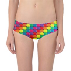 Colorful 3d Rectangles           Classic Bikini Bottoms by LalyLauraFLM