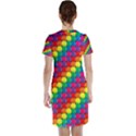 Colorful 3d rectangles           Short Sleeve Nightdress View2