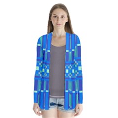 Grid Geometric Pattern Colorful Cardigans by Nexatart